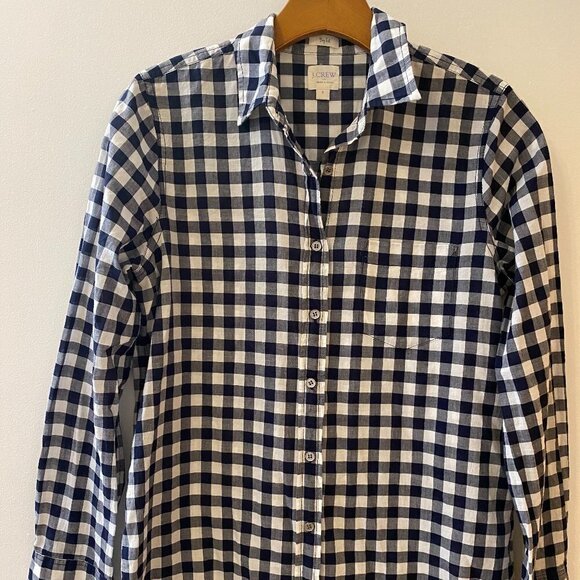 J. Crew Buffalo Check Boy Fit Button Down - Picture 6 of 9